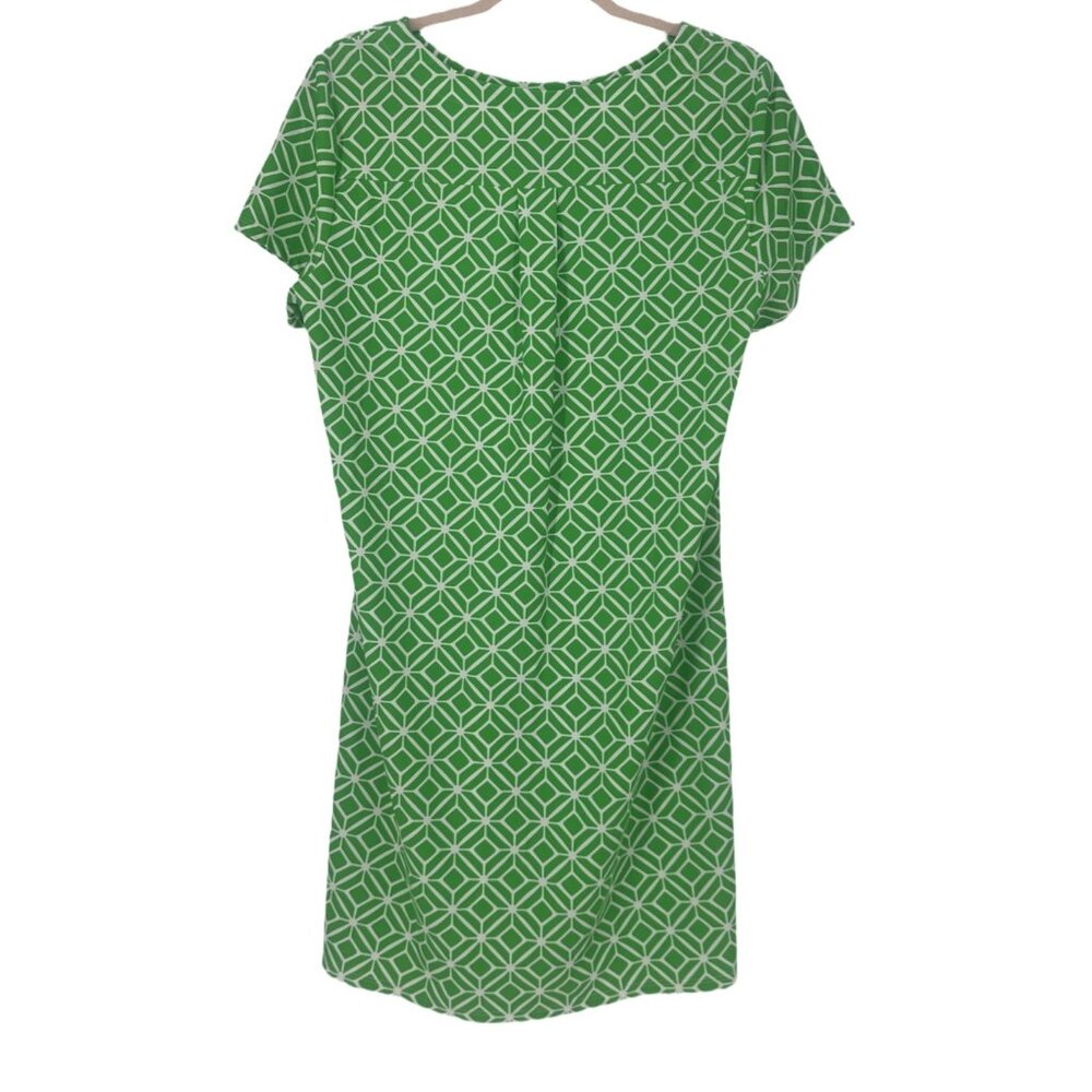 Jude Connally Green Geometric Print Mini Dress Size L (Fits Small) - Picture 5 of 6